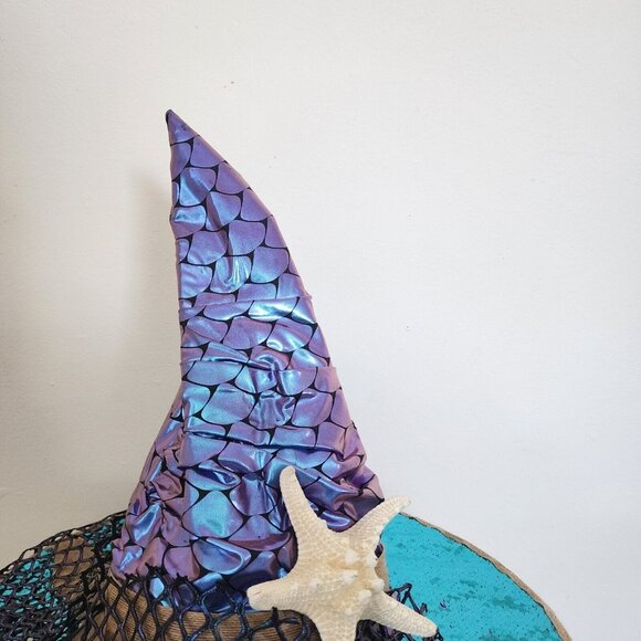 Costume Mermaid Witch Hat Seaworthy Starfish with Net Unique Art to Wear main image 4